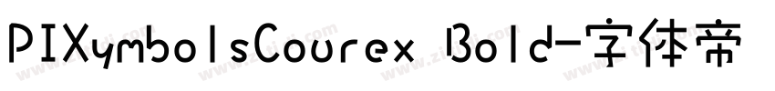 PIXymbolsCourex Bold字体转换